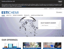 Tablet Screenshot of estichem.com